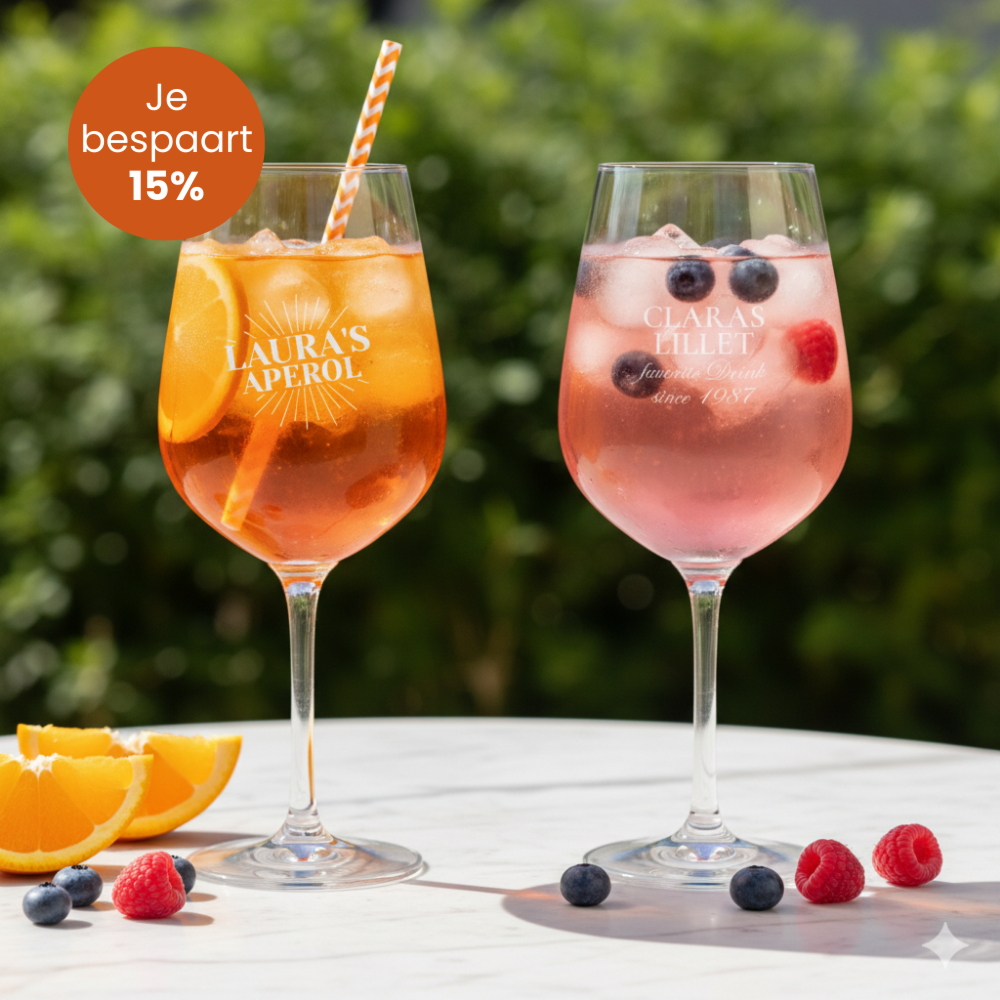Geschenkset Aperol und Lillet Glas