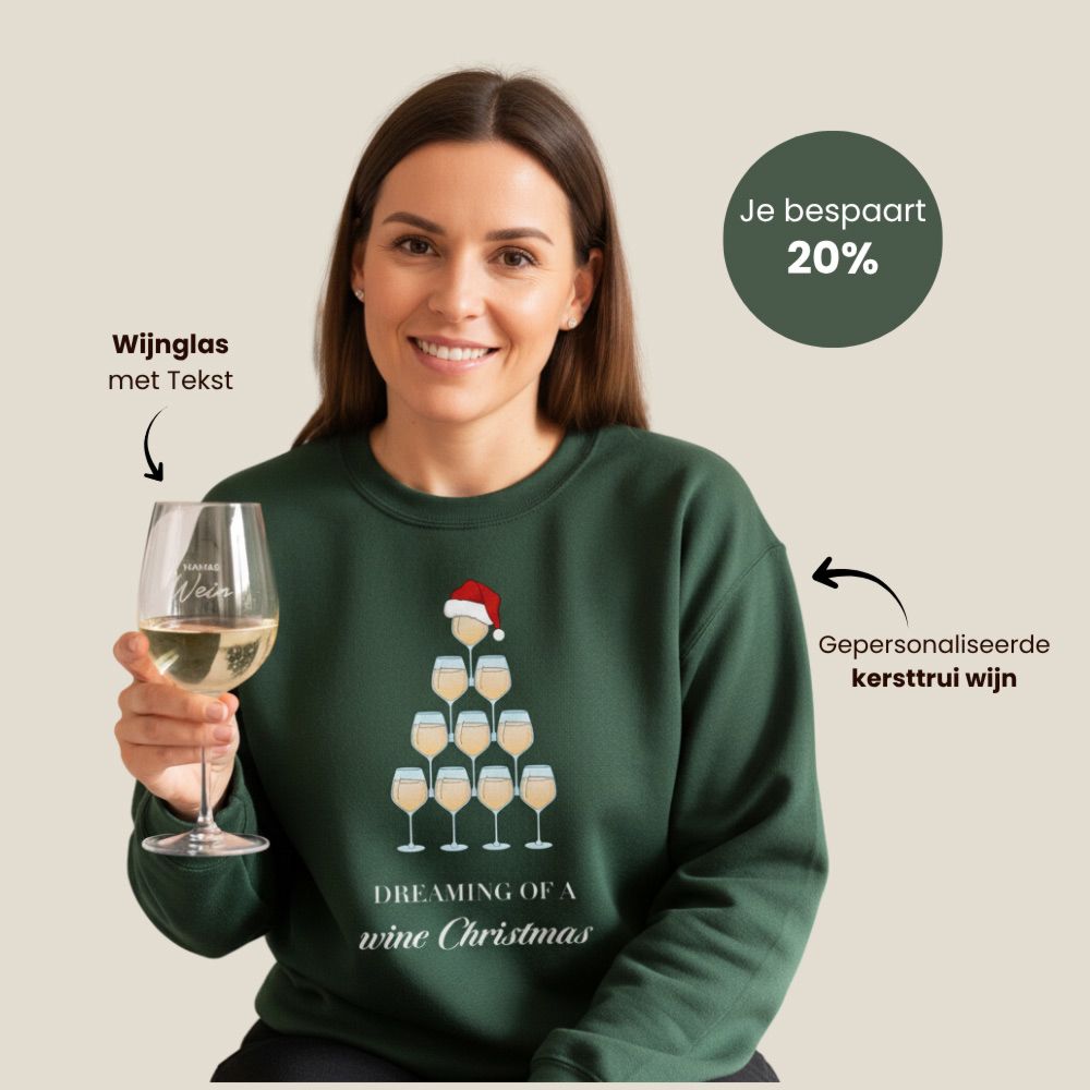 Wijn cadeau set voor Kerstmis