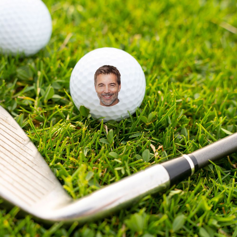 Gepersonaliseerde golfballen set van 3 met Foto