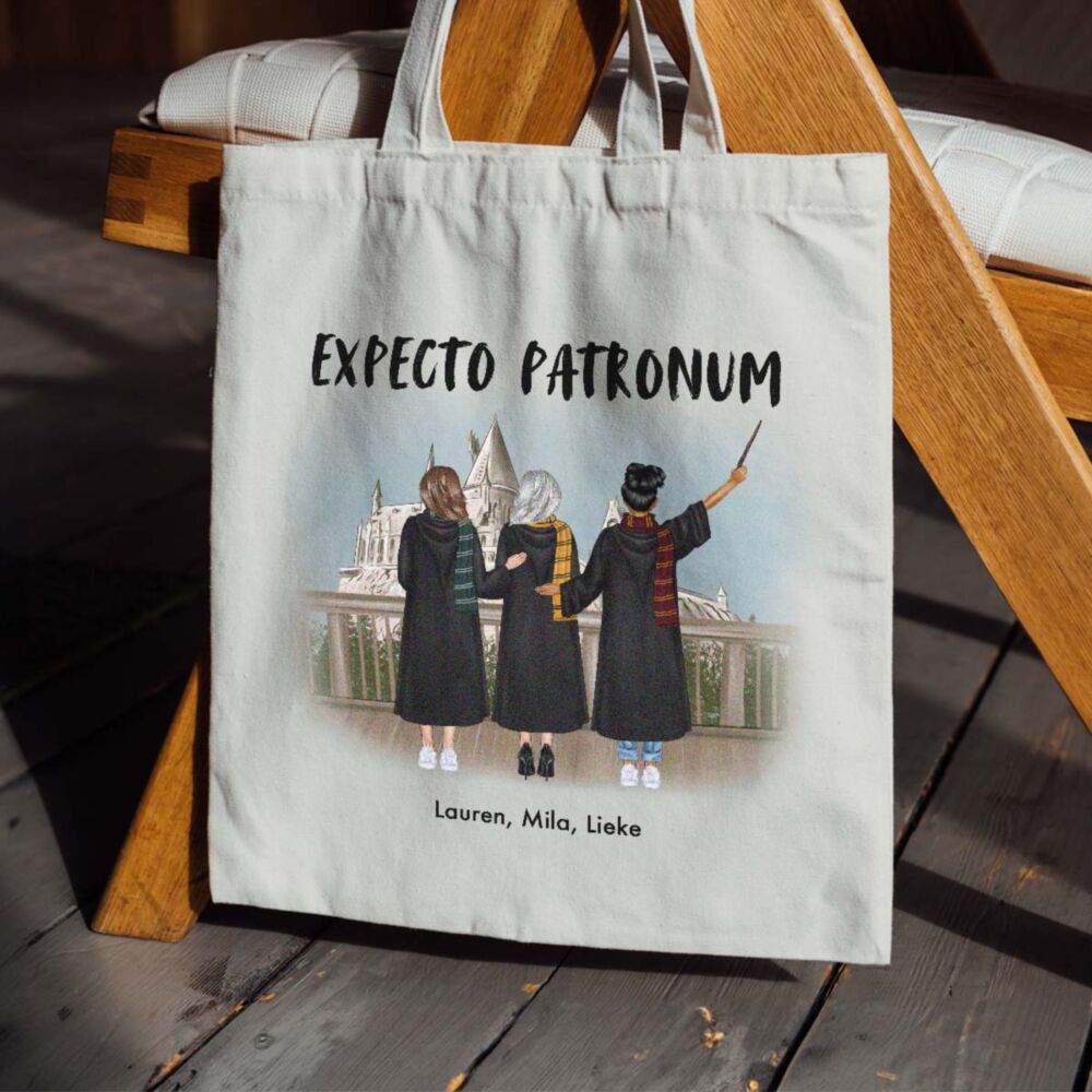 Gepersonaliseerde tote bag tovenaars