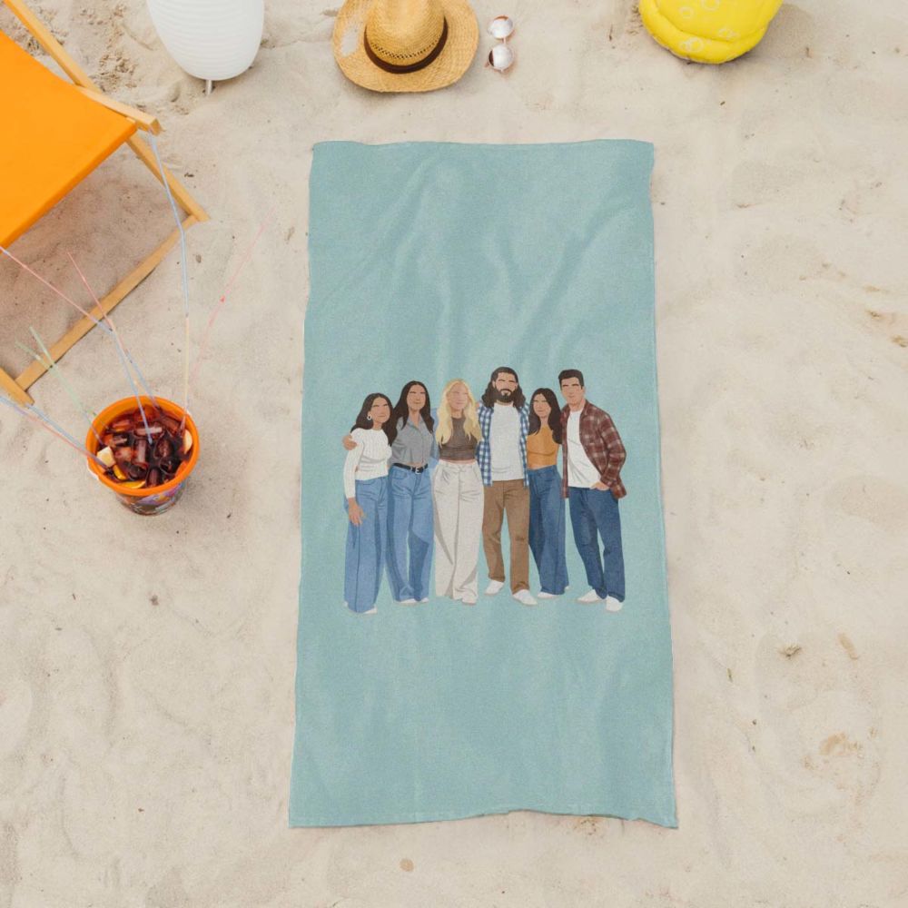 Gepersonaliseerde handdoek met illustratie