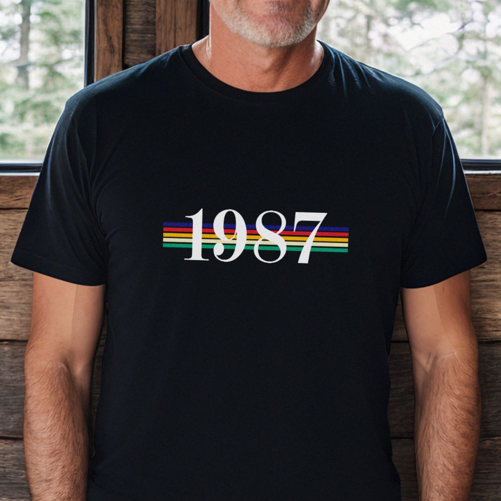 Gepersonaliseerd t-shirt met jaartal