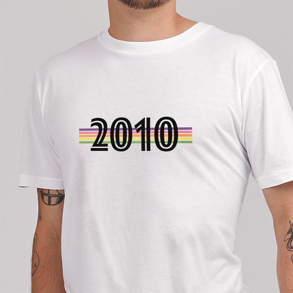 Gepersonaliseerd t-shirt met jaartal