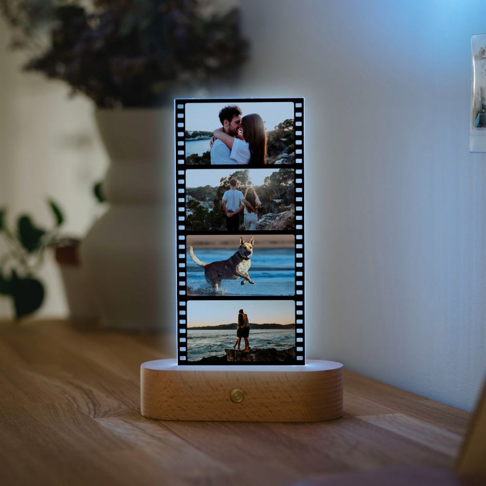 Gepersonaliseerde LED lamp filmrol met foto’s