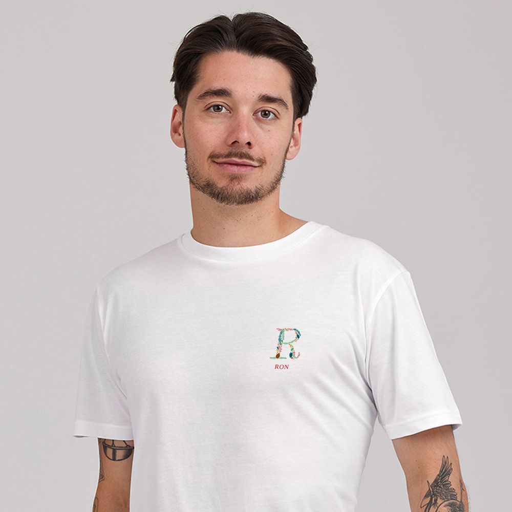 Gepersonaliseerd t-shirt met winters monogram