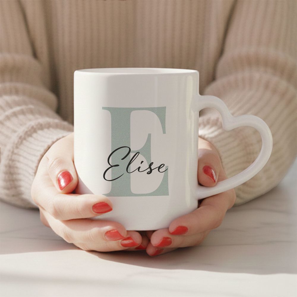 Gepersonaliseerde mok met monogram