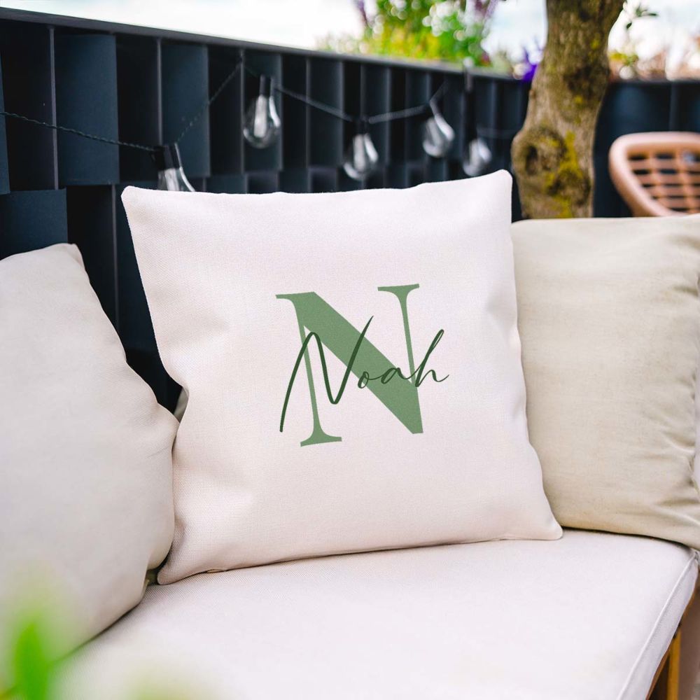 Gepersonaliseerde kussensloop  met monogram