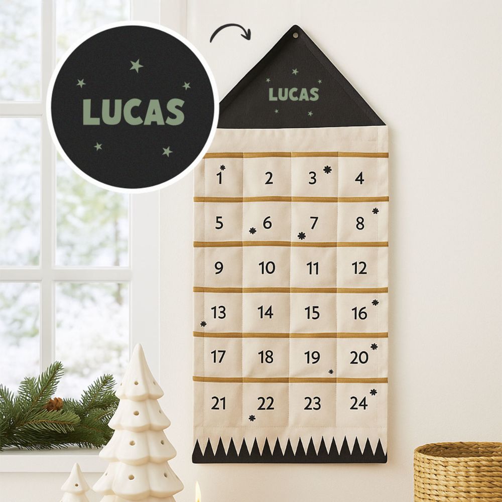 Gepersonaliseerde adventskalender met naam