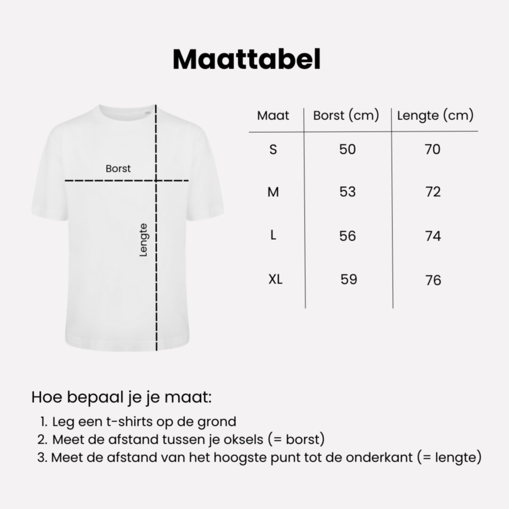 Gepersonaliseerd t-shirt met 3 regels