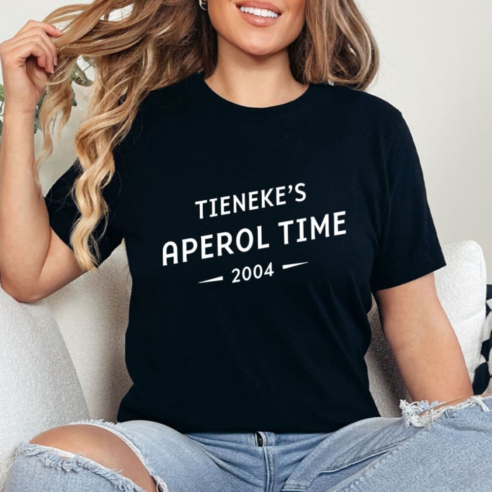 Gepersonaliseerd aperol t-shirt met jaartal