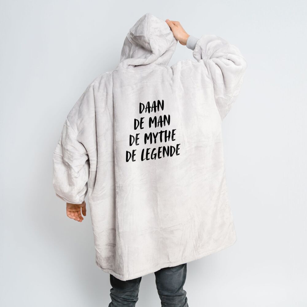 Gepersonaliseerde Hoodie Deken met Tekst
