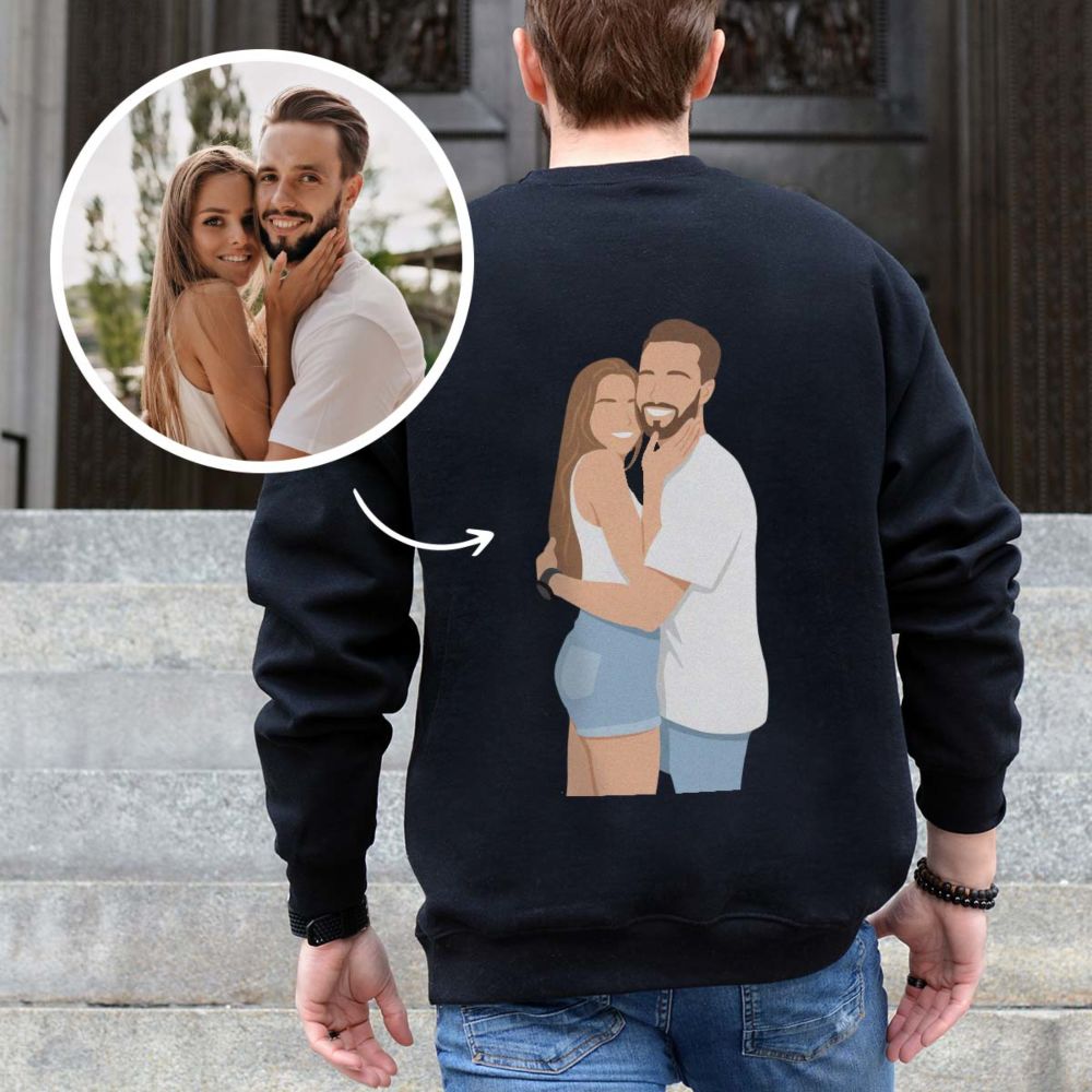 Personaliseerbare sweater met illustratie