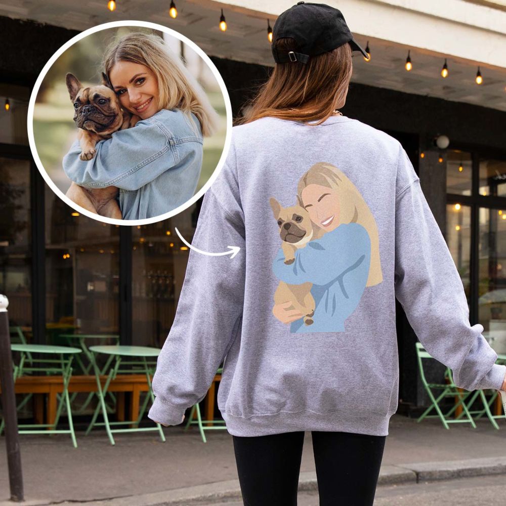 Personaliseerbare sweater met illustratie