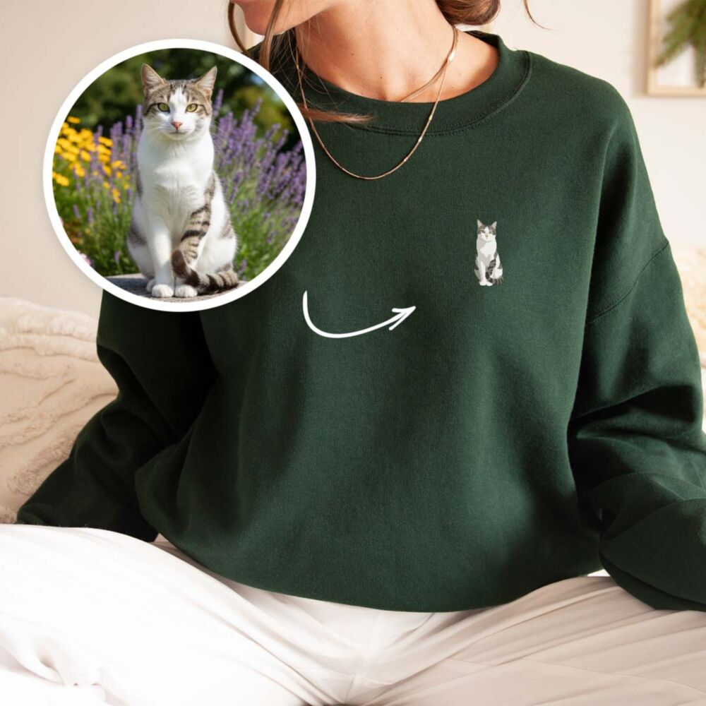 Personaliseerbare kleding: pullover met eigen huisdierfoto