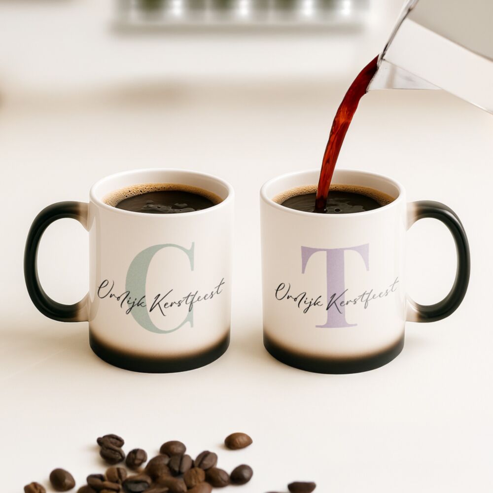 Personaliseerbare Kerstmok met Monogram