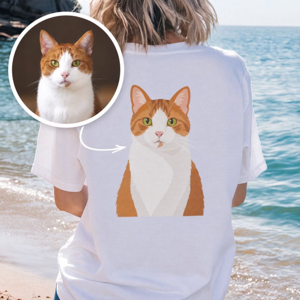 Personaliseerbaar T-shirt met illustratie