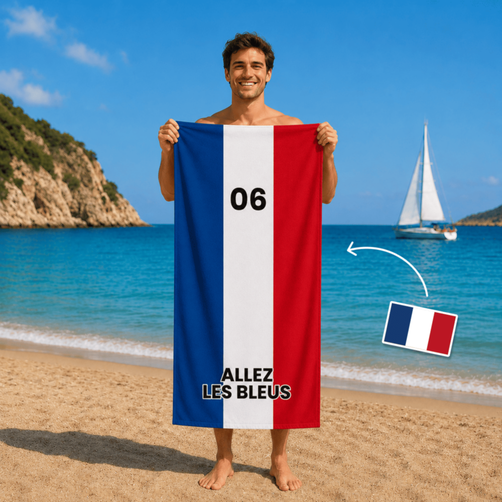 Gepersonaliseerde handdoek voor het WK met tekst