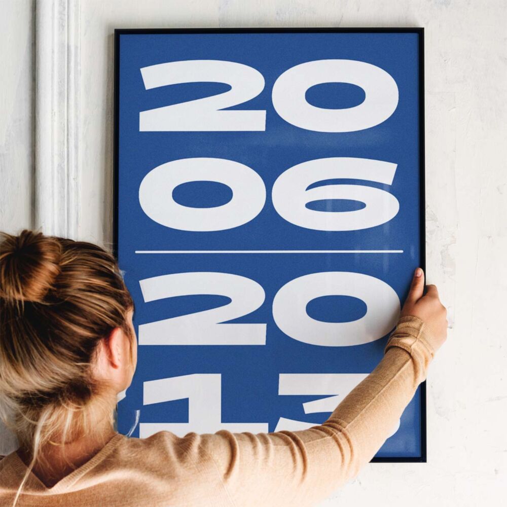 Gepersonaliseerde Poster met Twee Wunschjaren