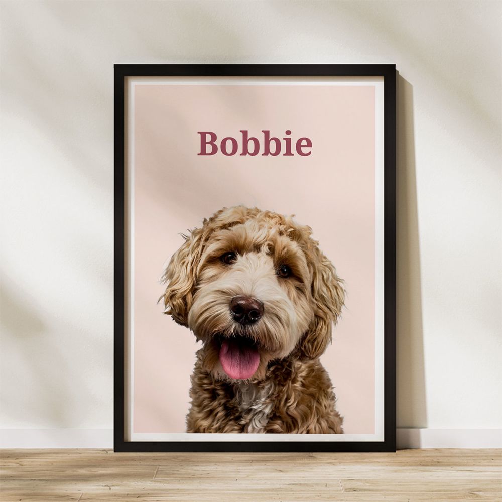 Gepersonaliseerde poster met jouw huisdier
