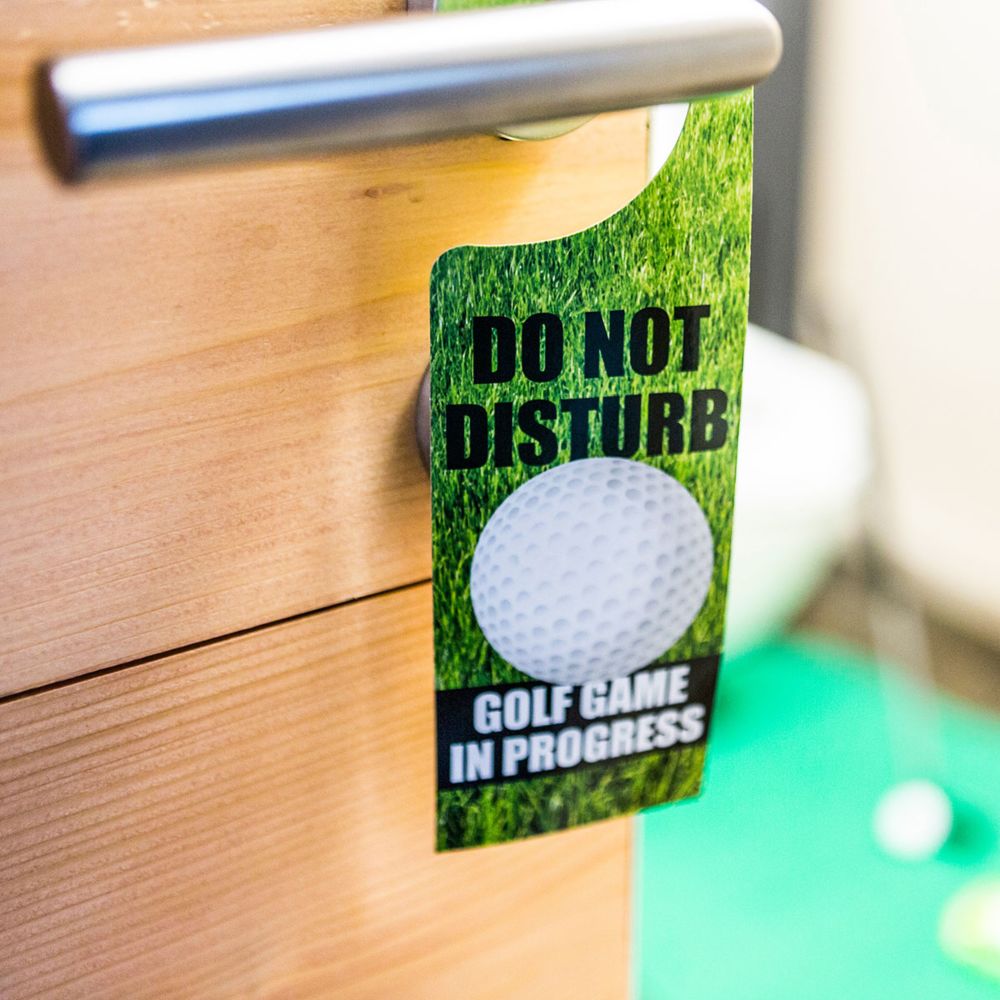 De ultieme golfset voor op het toilet