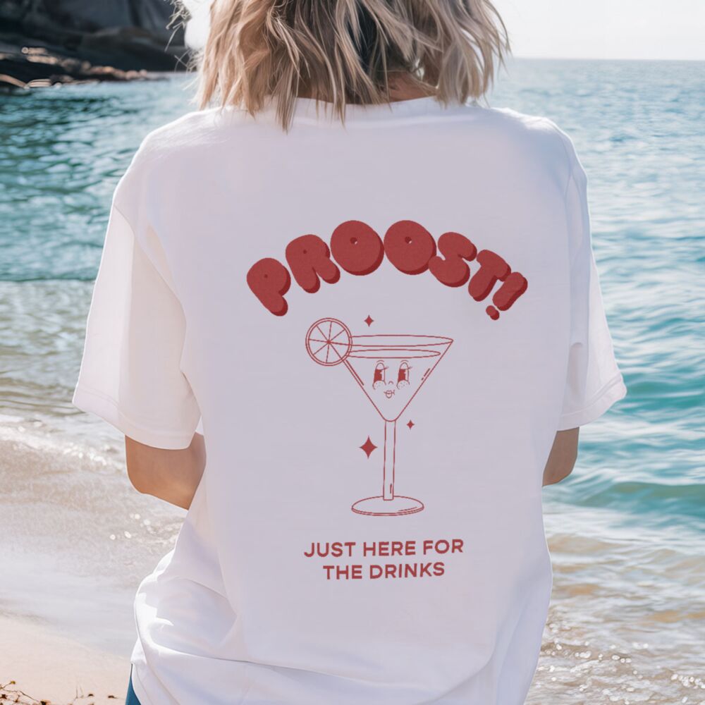 Gepersonaliseerd t-shirt met retro illustraties