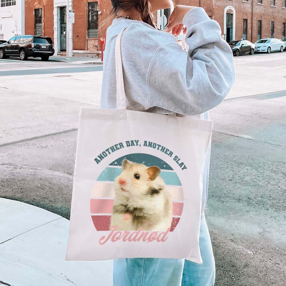 Gepersonaliseerde retro tote bag met huisdier