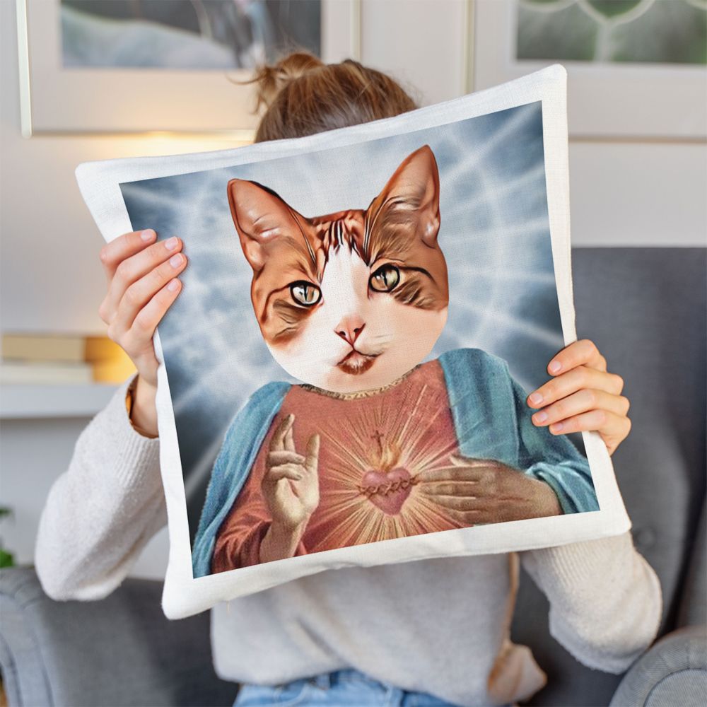 Kussenhoes gepersonaliseerd met Foto en Halo