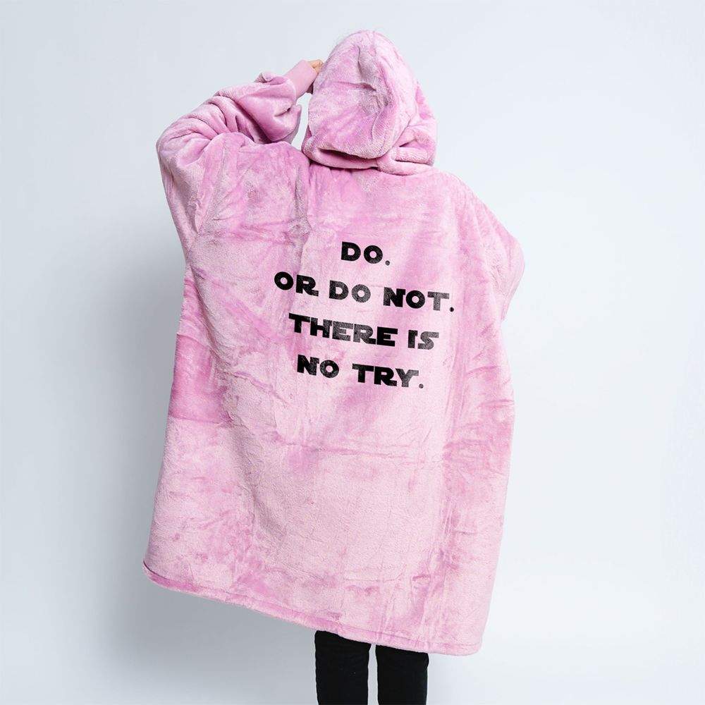 Gepersonaliseerde Hoodie Deken met spreuk