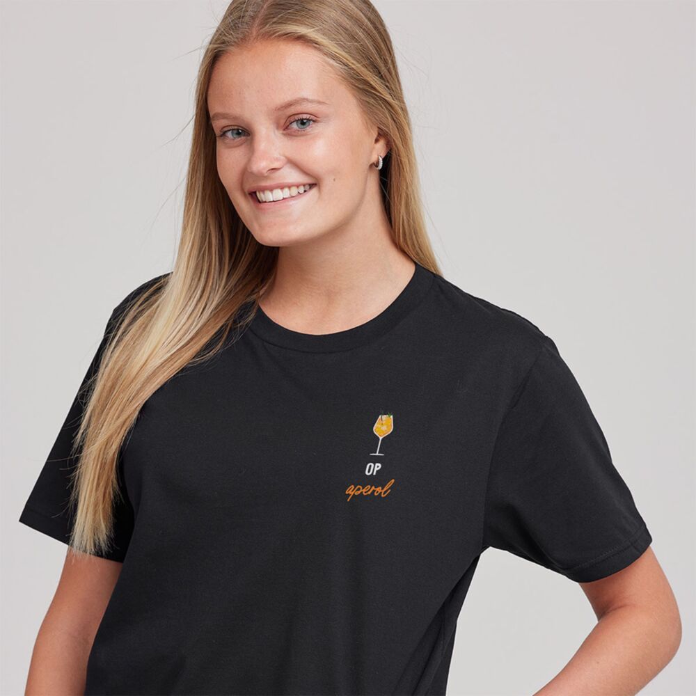 Gepersonaliseerd t-shirt met symbool en tekst