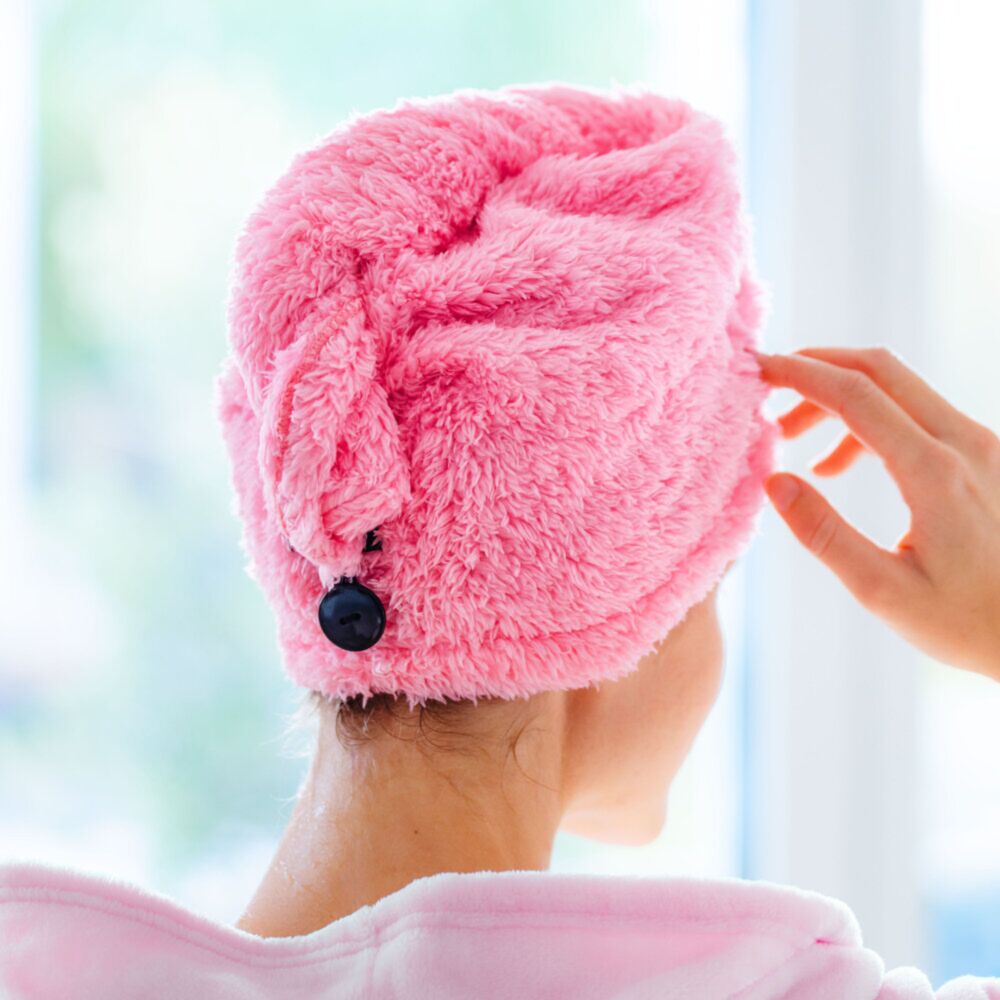 Haar tulband handdoek