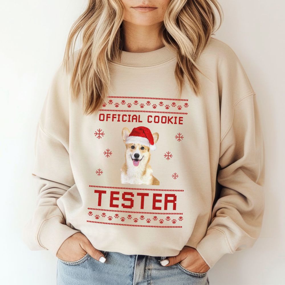 Gepersonaliseerde kersttrui met huisdier