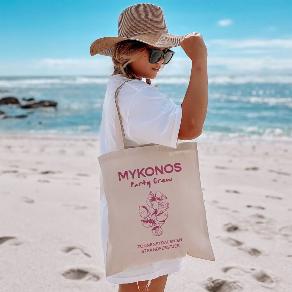 Gepersonaliseerde tote bag met illustratie