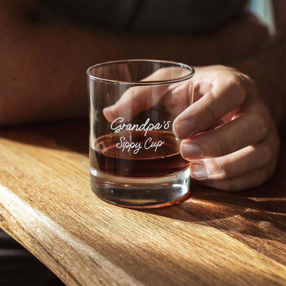 Gepersonaliseerd whisky glas met tekst