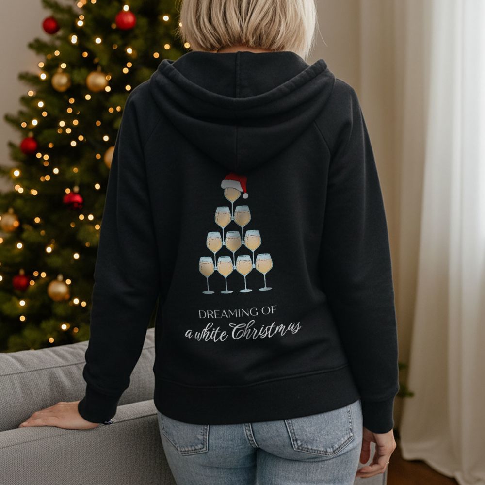 Gepersonaliseerde wijn kerst hoodie