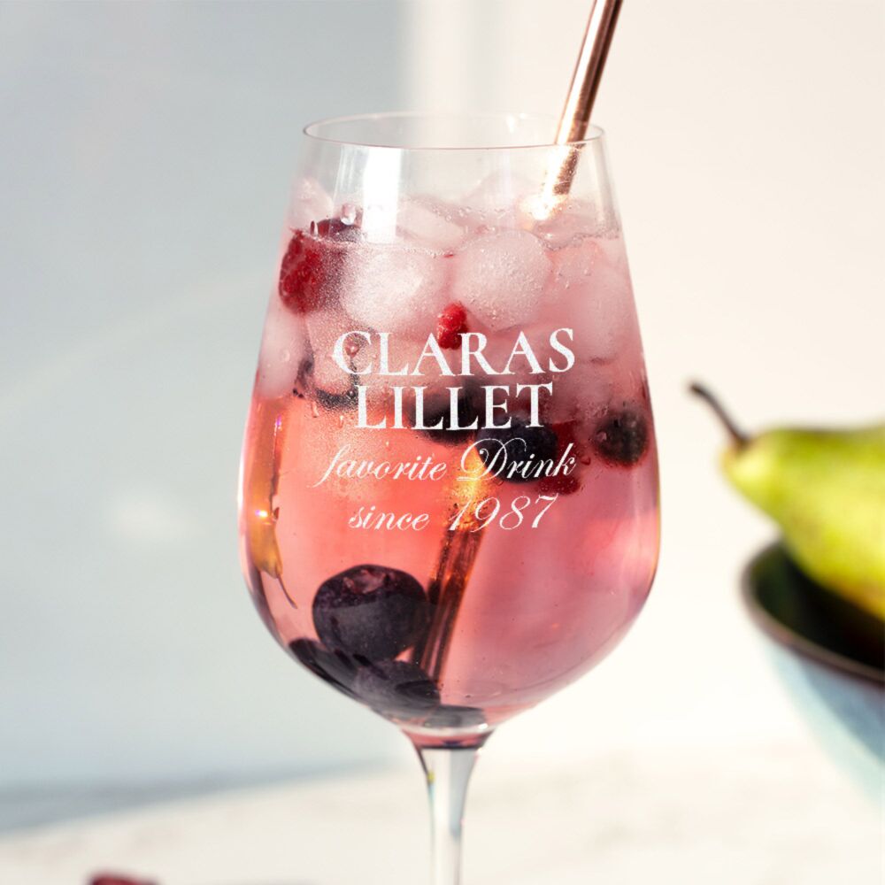 Lillet Glas Gegraveerd met Naam