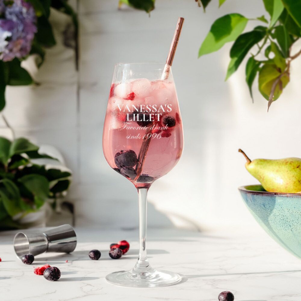 Lillet Glas Gegraveerd met Naam
