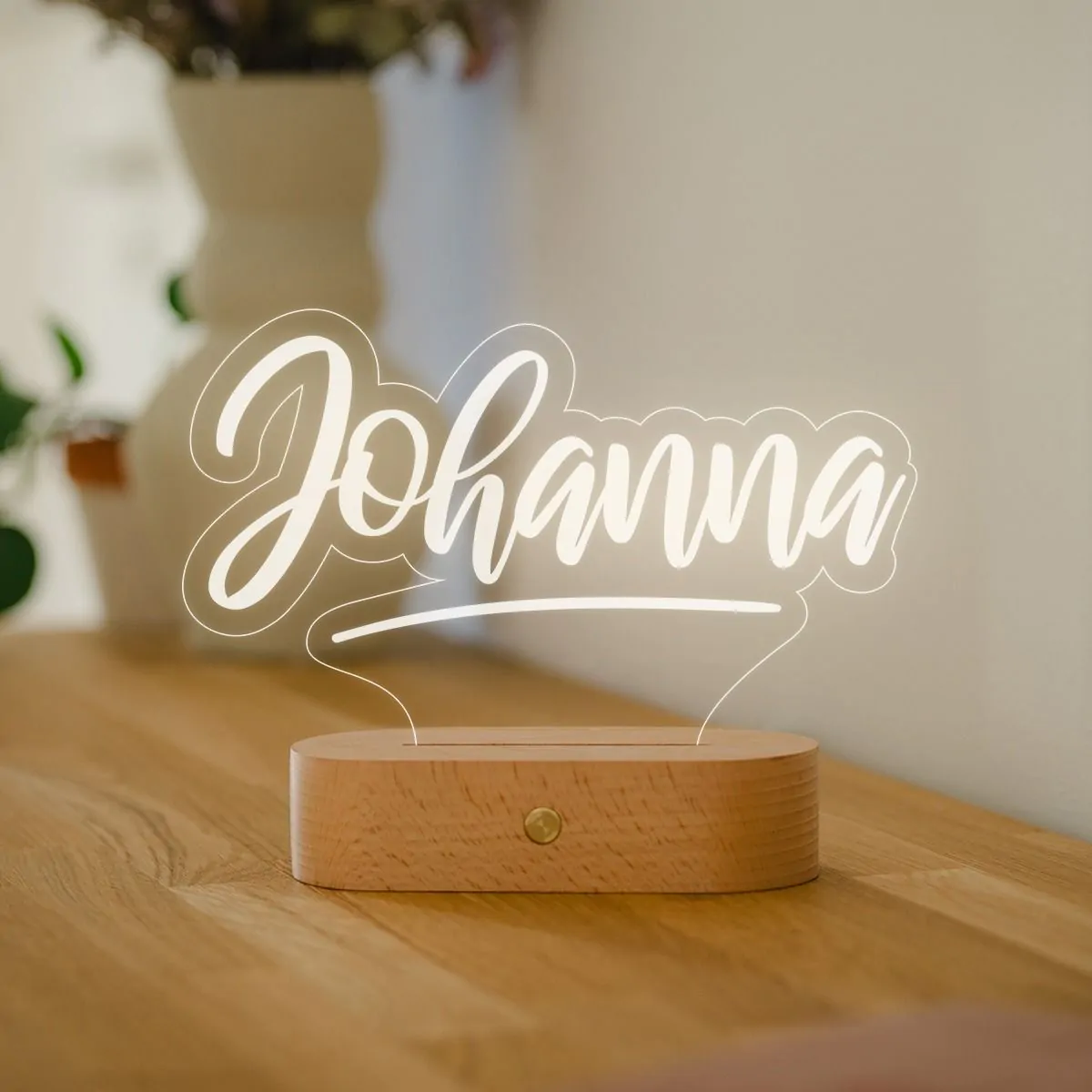Gepersonaliseerde LED lamp met naam