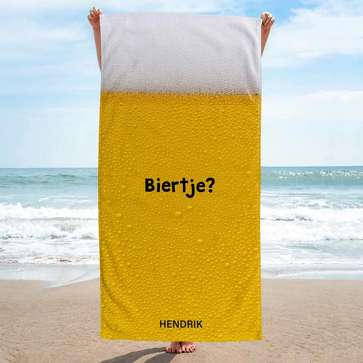 Gepersonaliseerde bierhanddoek