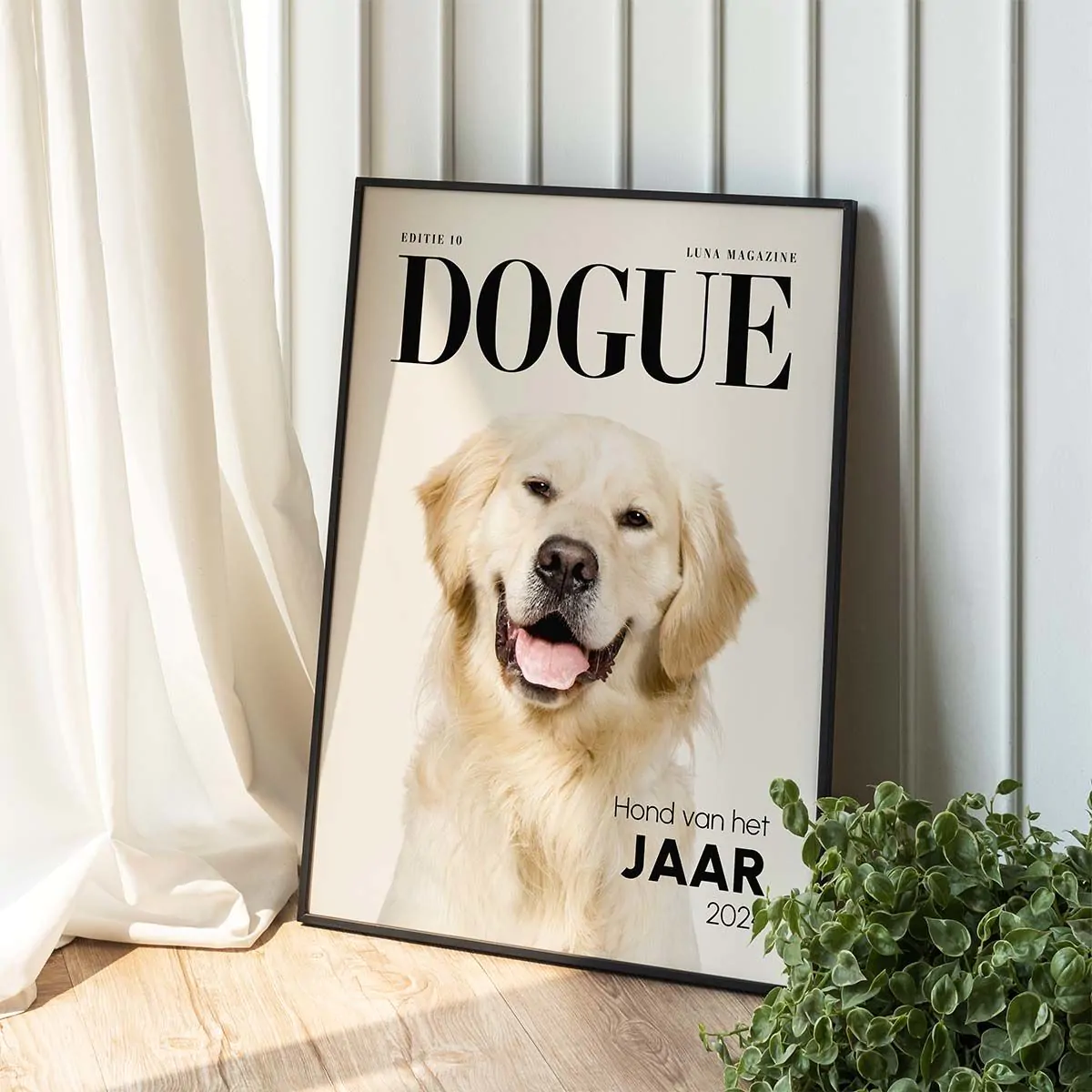 Gepersonaliseerde poster huisdier tijdschrift