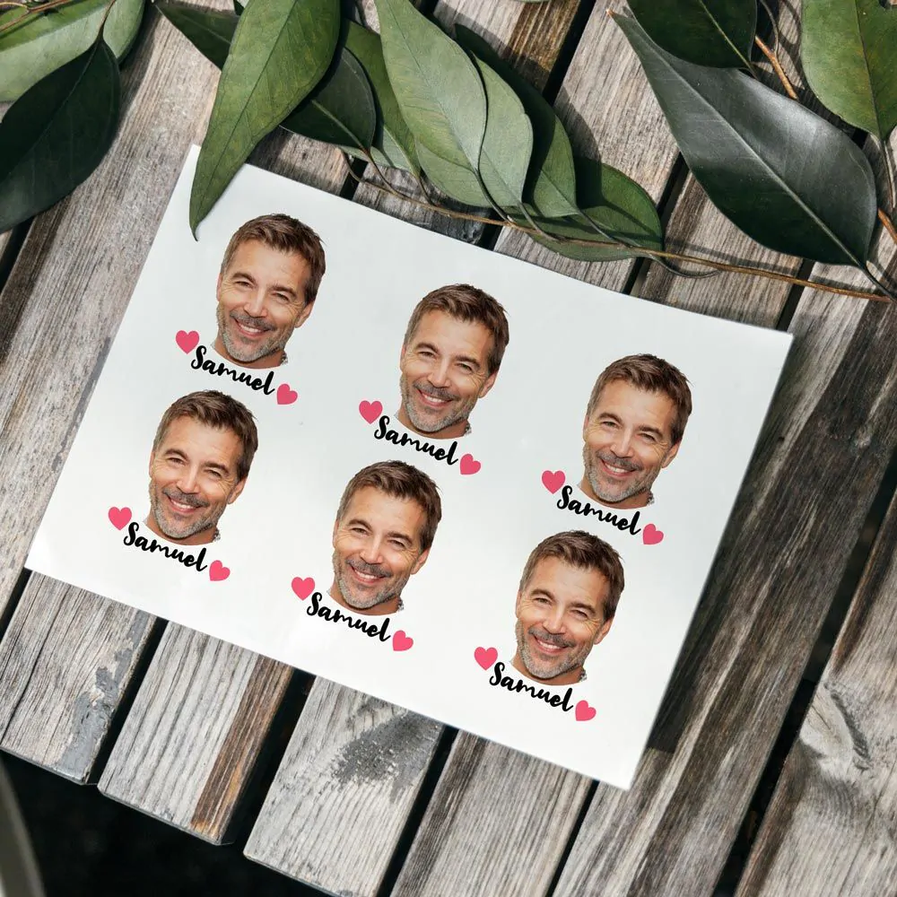 Gepersonaliseerde Nep Tattoos met Foto en Tekst set van 6