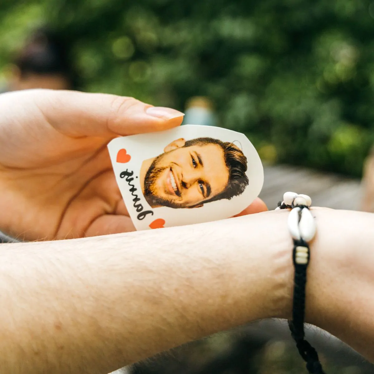 Gepersonaliseerde Nep Tattoos met Foto en Tekst set van 6
