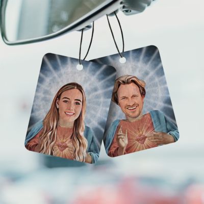 Geurhanger Heilig Jezelf met Gezicht Gepersonaliseerd set van 2