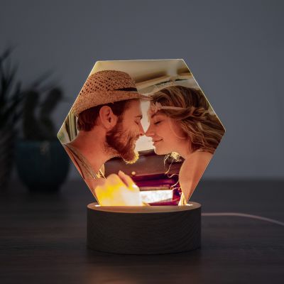 Romantisch cadeau LED lamp met foto