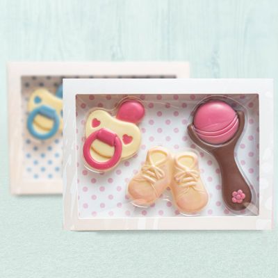 Baby sets uit chocolade Baby sets uit chocolade