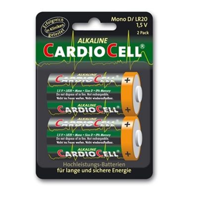 Cardiocell batterij Mono D-LR20 2-pak