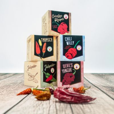 Ecocube – Chili in houtblokken