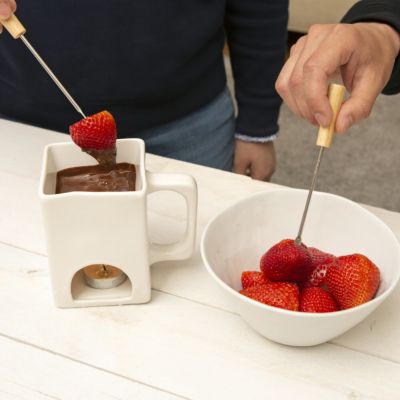 Mini fondue set voor 2