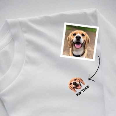 Gepersonaliseerd t-shirt met jouw huisdier als comic