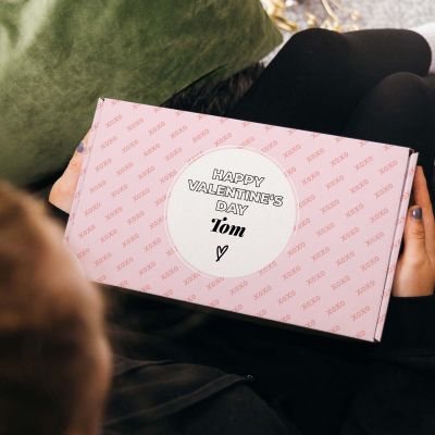 Gepersonaliseerde Geschenkdoos 32 x 18,5 met Achtergrond
