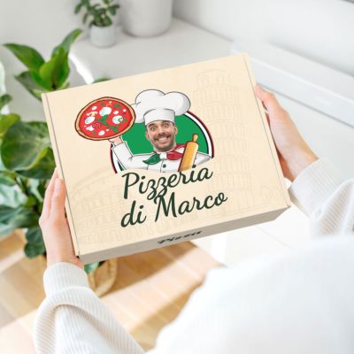 Pizzadoos als Gepersonaliseerde Geschenkdoos 30 x 23,5 cm